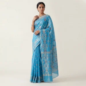sky-blue-tangail-jamdani-saree